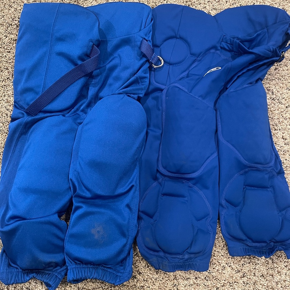 Adult small and youth x-large football pants